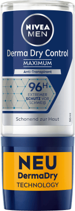 NIVEA MEN Antipanspirant Deo Roll-on Derma Dry Control, 50 ml