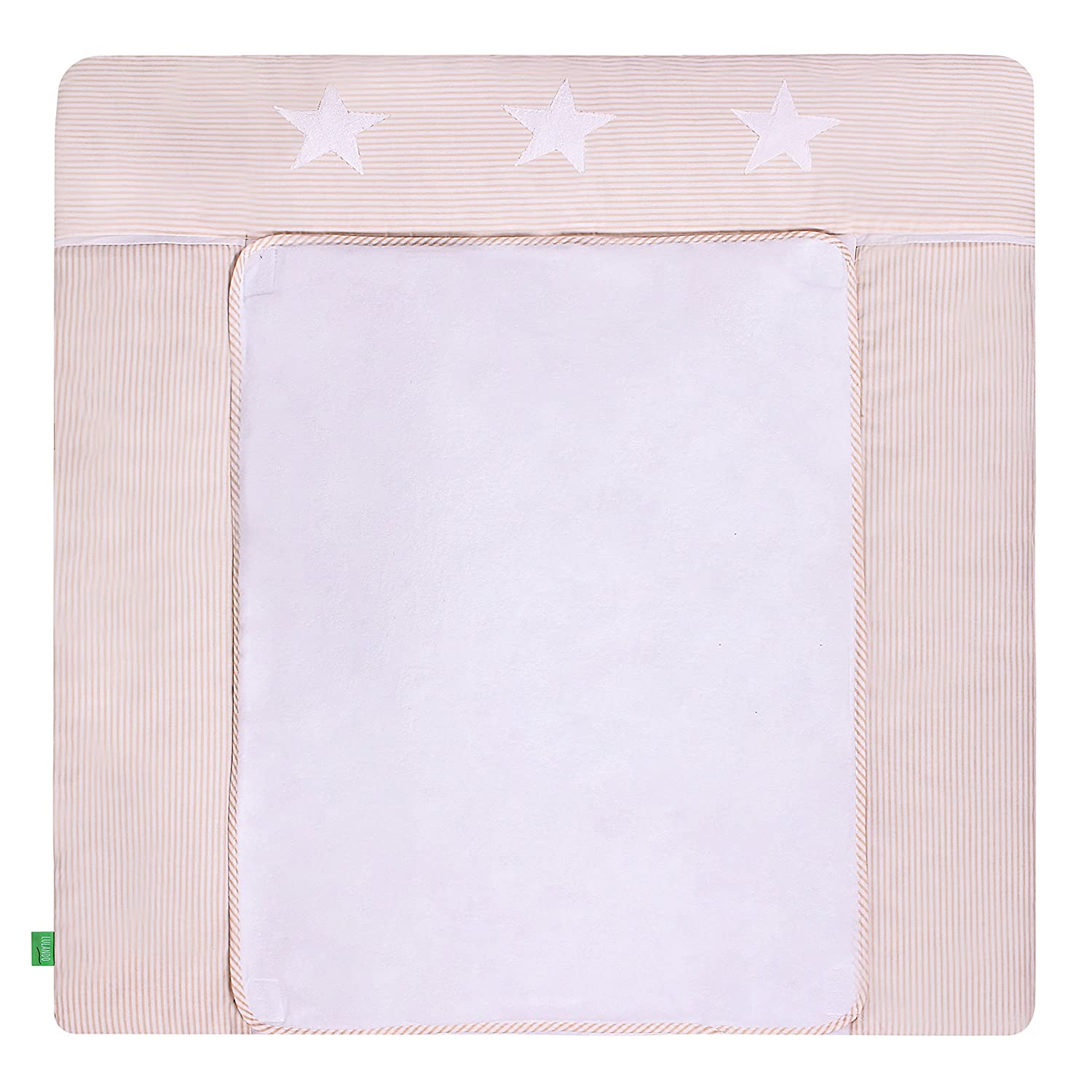 Lulando Changing Mat with 2 Removable Waterproof Covers - Outer Material 100% Cotton - Suitable for the IKEA Malm or Hemnes Units 75x85 cm