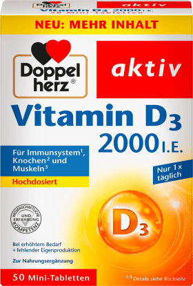 Doppelherz Vitamin D3 (50 tablets), 20.4 g