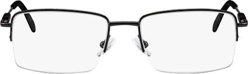 Visiomax Ready-made reading glasses, black, semi-rimless +1.00, 1 pc.