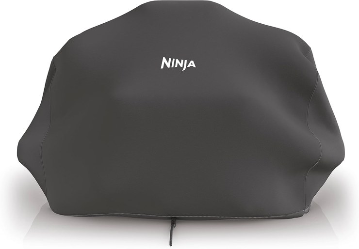 Ninja Woodfire Electric BBQ Grill Cover, Official Ninja Accessory, Compatible with Ninja Woodfire Outdoor Grill (OG701/751) Water Resistant, Anti-Fade Black XSKCOVEREUUK