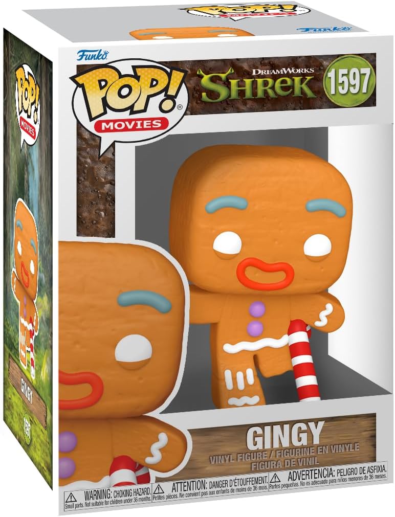 Funko Pop! Movies: Shrek Dream Works 30th - Gingerbread Man - Vinyl Collectible Figure - Gift Idea - Official Merchandise - Toy for Children and Adults - Movies Fans