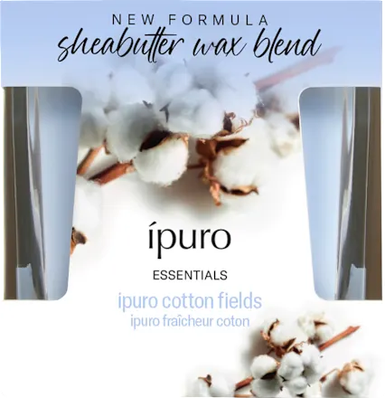 ipuro Scented candle in a glass jar, Cotton Fields, 1 piece