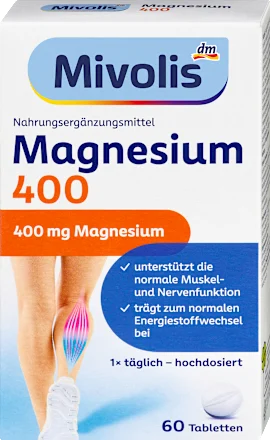 Mivolis Magnesium 400, tablets 60 pcs, 48 ​​g