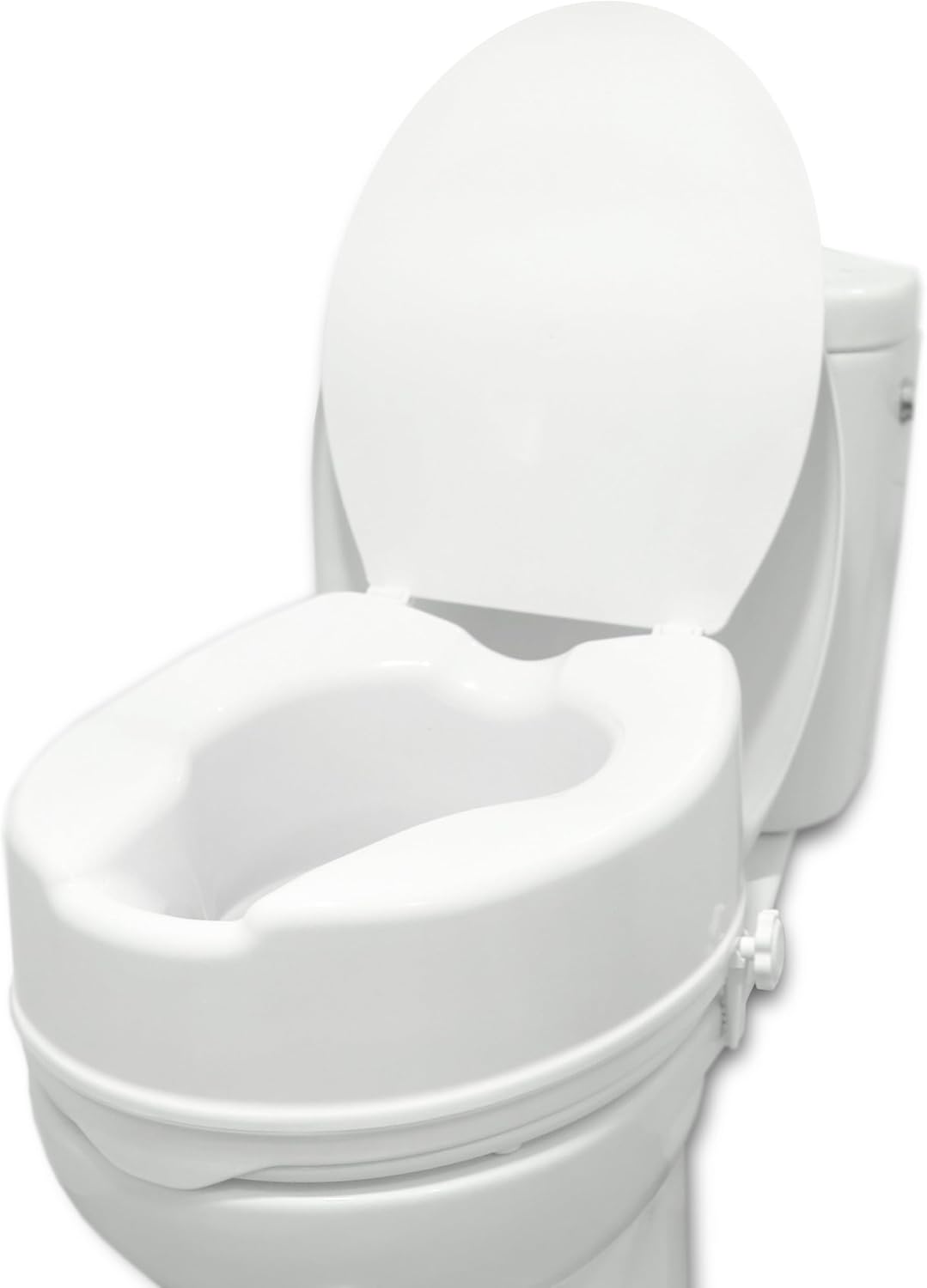 PEPE Mobility Store PEPE Mobility - Raised Toilet Seat with Lid 15cm White