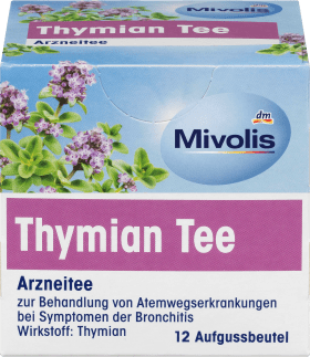 Mivolis Medicinal tea, thyme tea (12 x 1.4 g), 16.8 g
