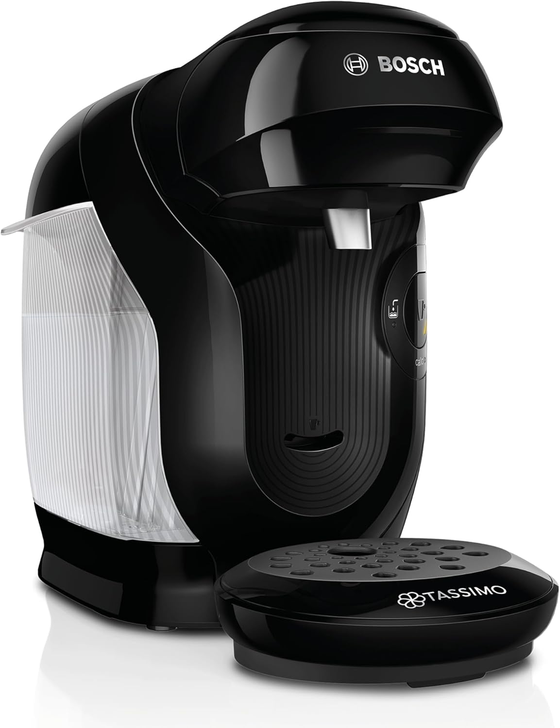 Bosch Tassimo Style Friendly TAS112E Capsule Machine, Over 70 Drinks, Suitable for All Cups, Fully Automatic, Sustainable, Space-Saving, 1400 W, Black