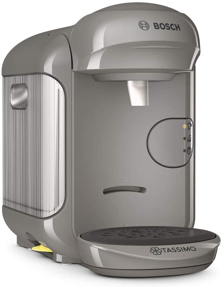 Bosch TAS1406 Tassimo Vivy2 Capsule Machine - for Over 70 Drinks - Fully Automatic - Suitable for All Cups - Compact Size, 1 colour concept, grey