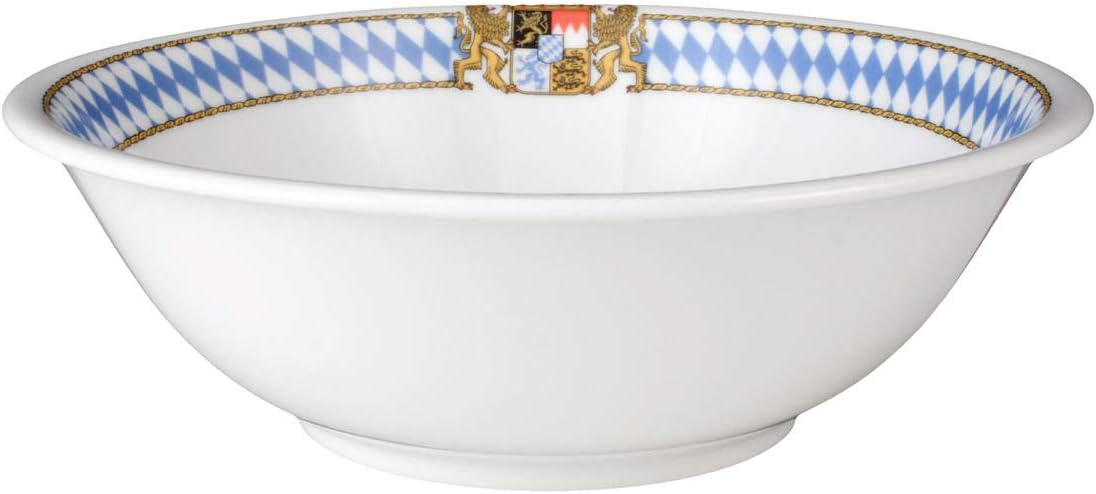Seltmann Weiden 001.452275 Compact Bayern Round Bowl, Blue/White/Yellow/Red