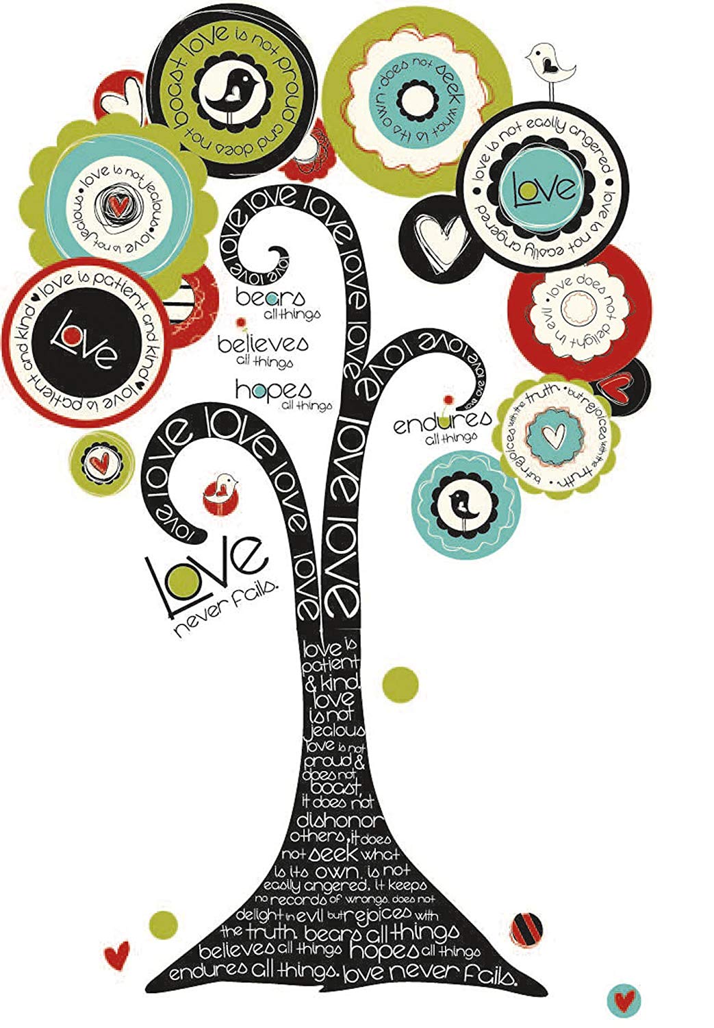 Roommates Repositionable Wall Stickers Tree Of Hope
