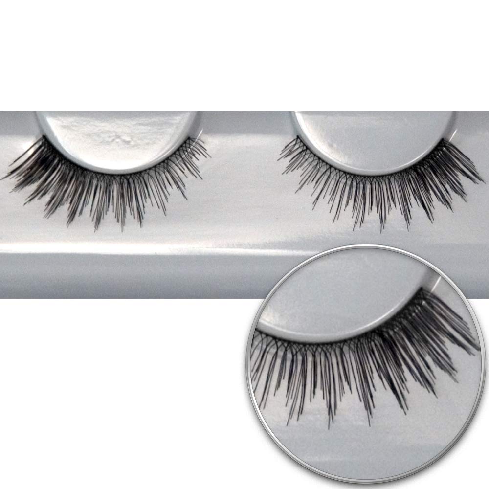 GRIMAS Human Hair Eyelashes # 120, innen kürzer und schwarz, lichter ‎120