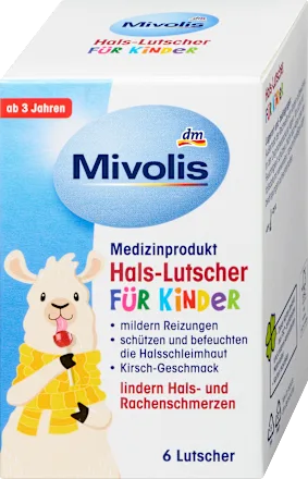 Throat lollipops for children, 6 pieces, 48 ​​g