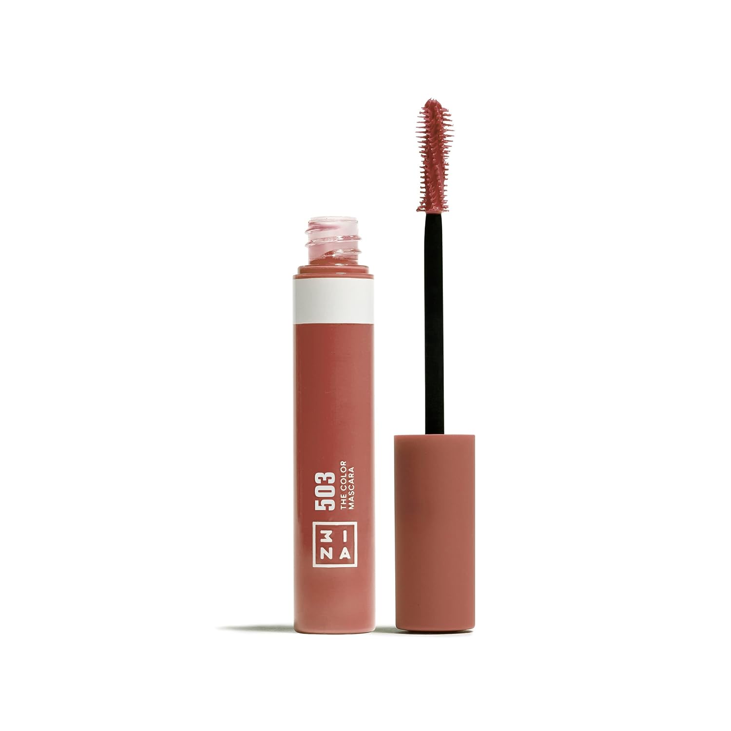 3INA MAKEUP - The Color Mascara 503 - Nude Mascara with Keratin - Circumference and Definition - Colorful Mascara for Sensitive Eyes and Long Lasting - Highly Pigmented - Vegan - Cruelty Free