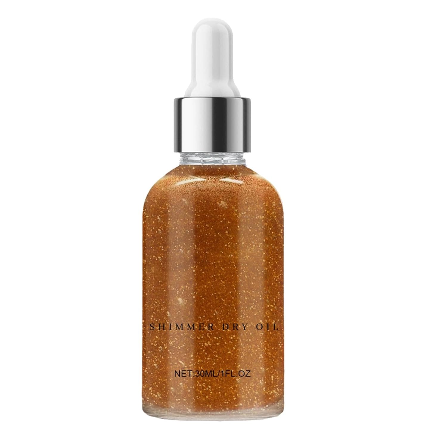 Glitter Body Oil, Shiny Body Glitter Oil, Shiny Body Glitter Makeup Dry Oil | Waterproof Liquid Luminizer for Face, Eyes, Legs, and Shoulders