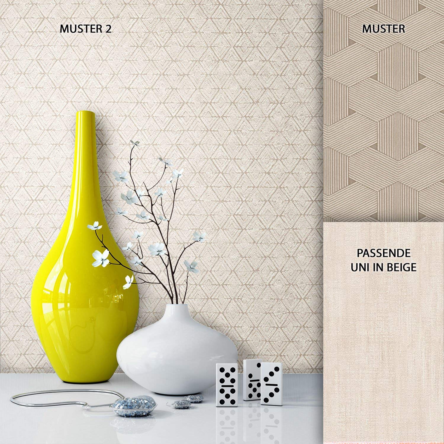 Newroom Design Newroom Wallpaper Beige Non-Woven Graphic, Modern, Nature Fun Modern And El