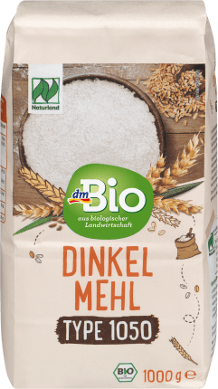 dmBio Flour, spelled flour type 1050, Naturland, 1000 g
