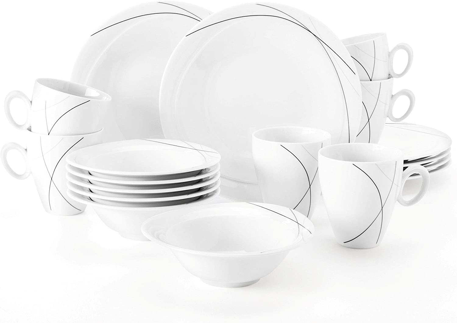 Seltmann Weiden Trio Highline Breakfast Set 18 Pieces
