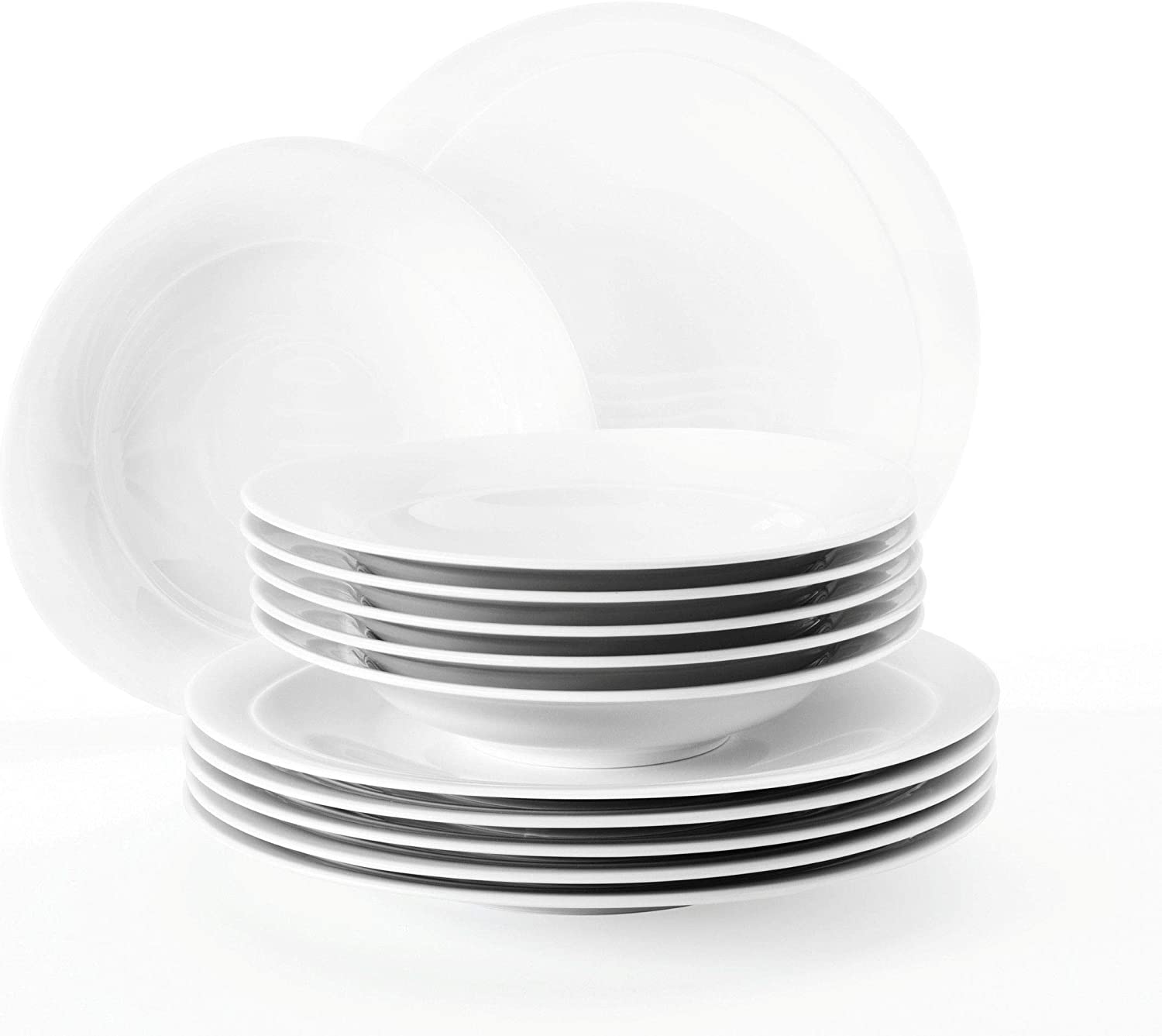 Seltmann Weiden 001.736894 Trio Dinner Service 12 Pieces 32.3 x 32.3 x 23.5 cm White