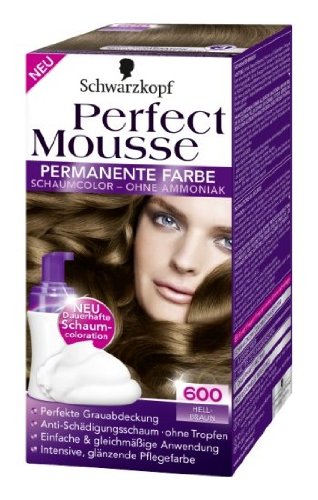 Schwarzkopf Perfect Mousse 600 Light Brown, ‎braun