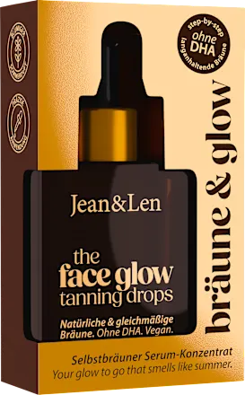 Jean & Len Self-tanning concentrate the face glow tanning drops, 30 ml