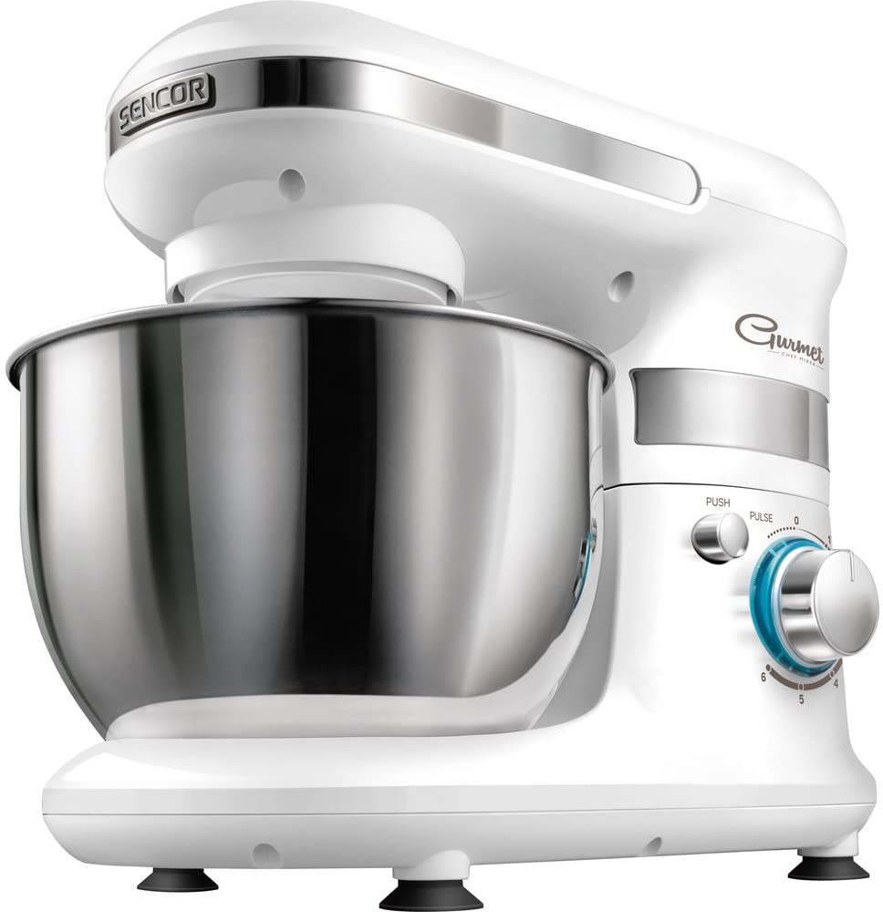 Sencor Planetarisches press dough, Mix and Schlagsystem / 4 Litre Stainless Steel Bowl) white