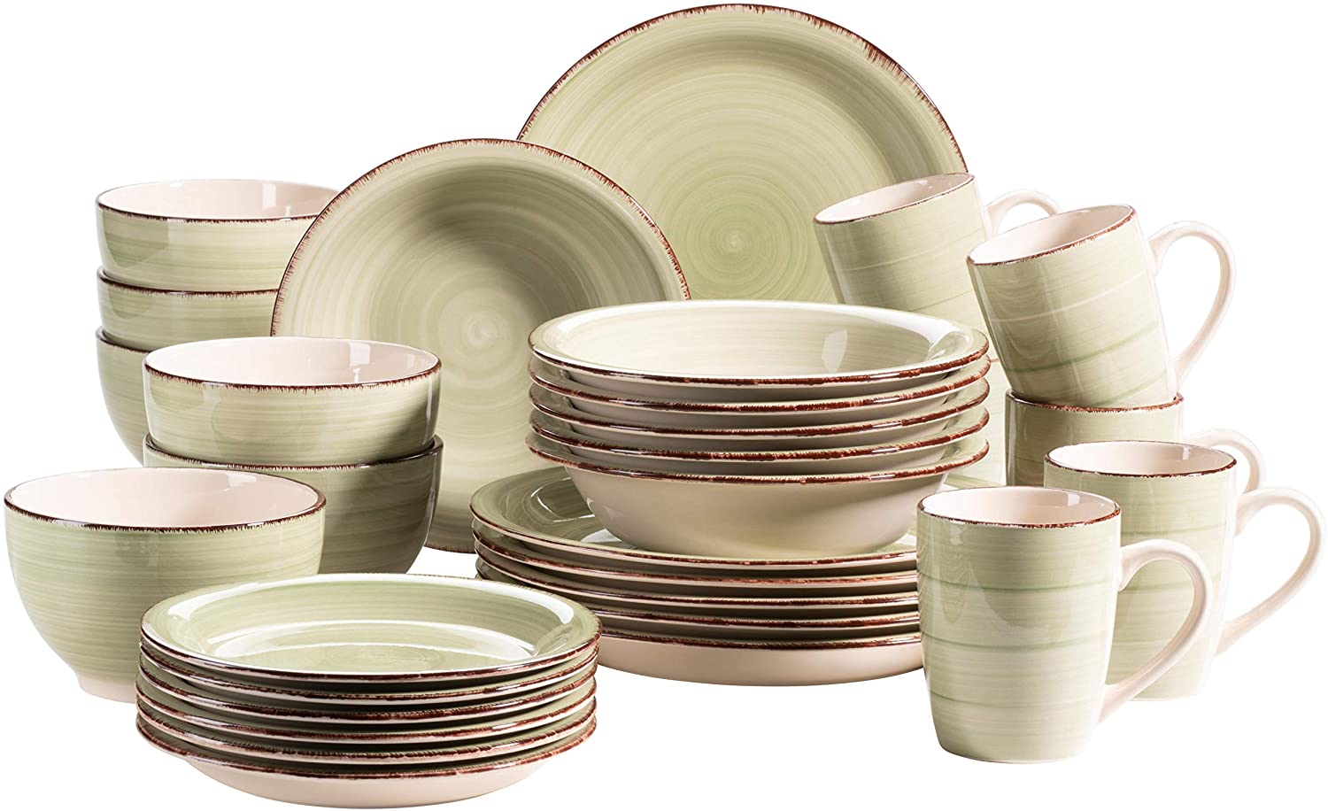 Maser Bel Tempo Ii 30-Piece Vintage Crockery Set For 6 People