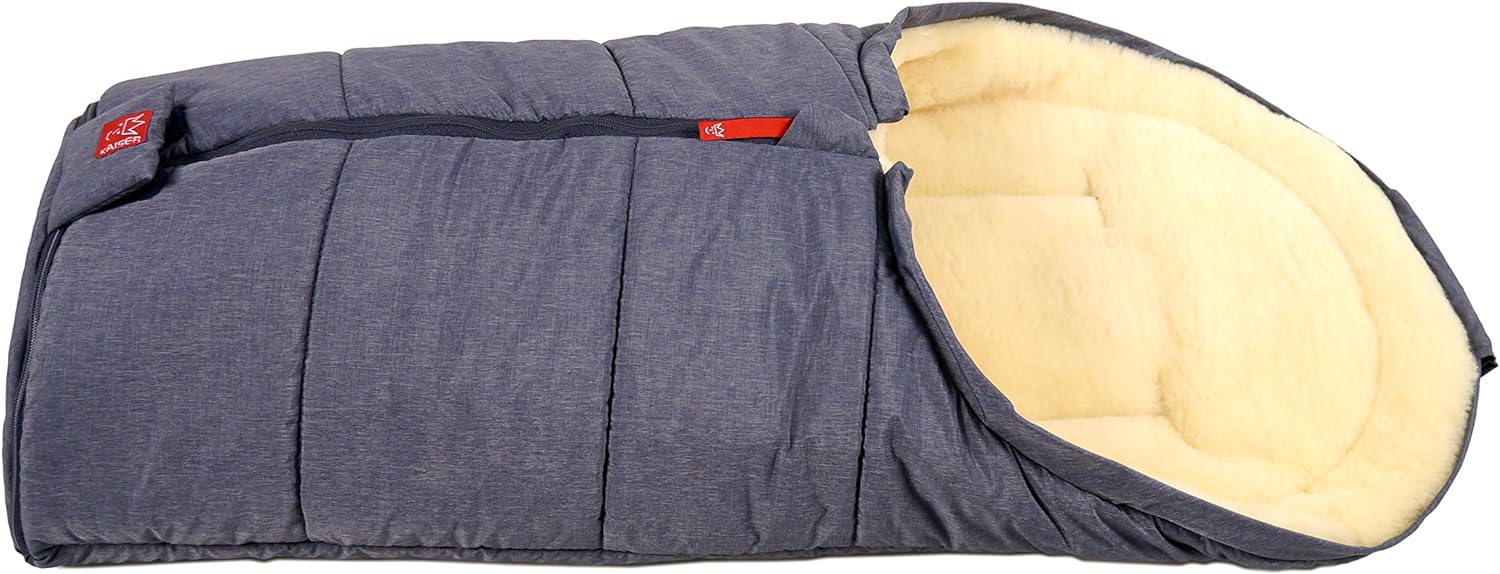 Kaiser Channy 65332320 Baby Car Seat Footmuff Lambskin Medicine Marine Blend