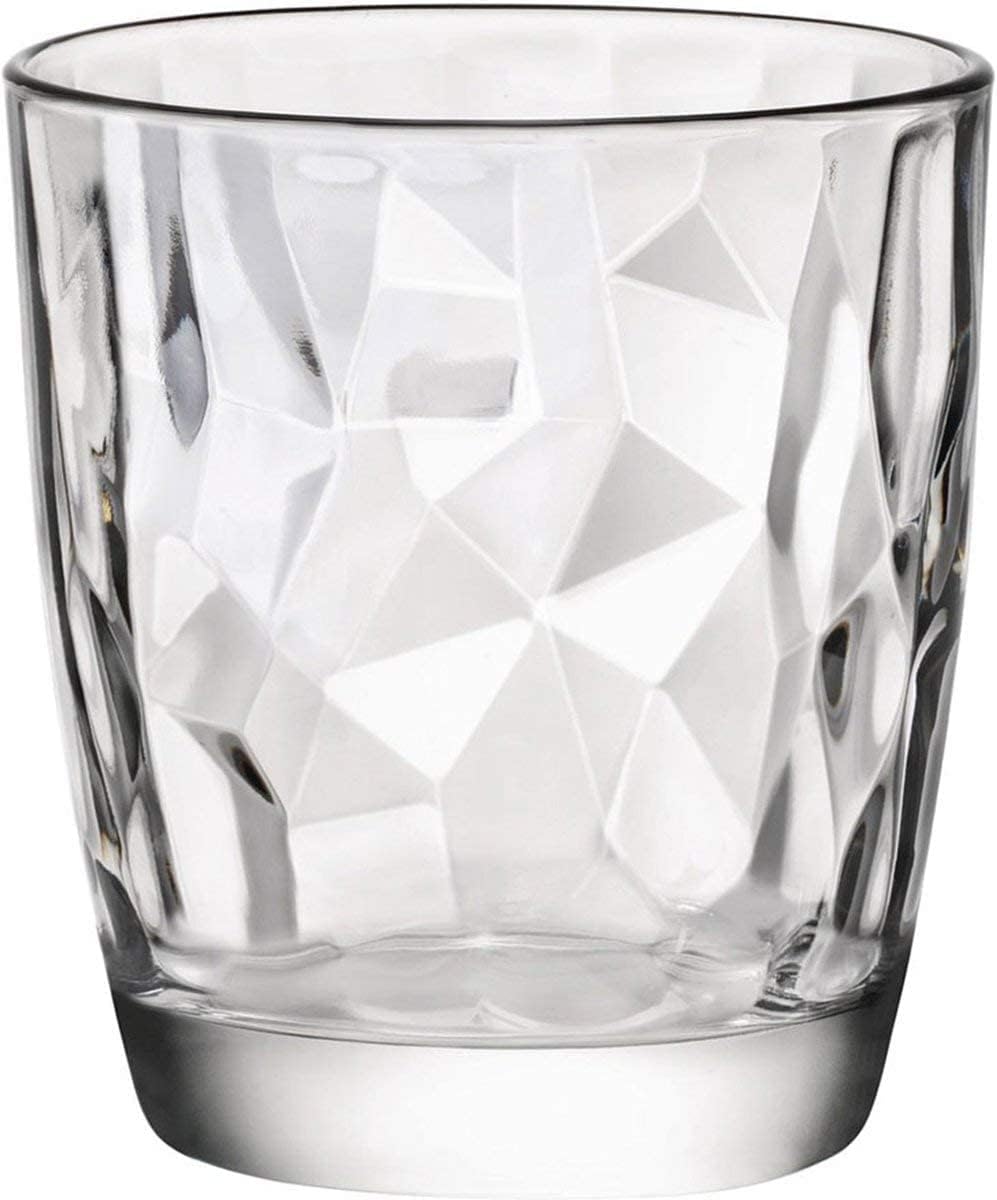 Bormioli Rocco Diamond Ocean Blue Long Drink Glasses 470ml Glass Set of 6 Blue, transparent