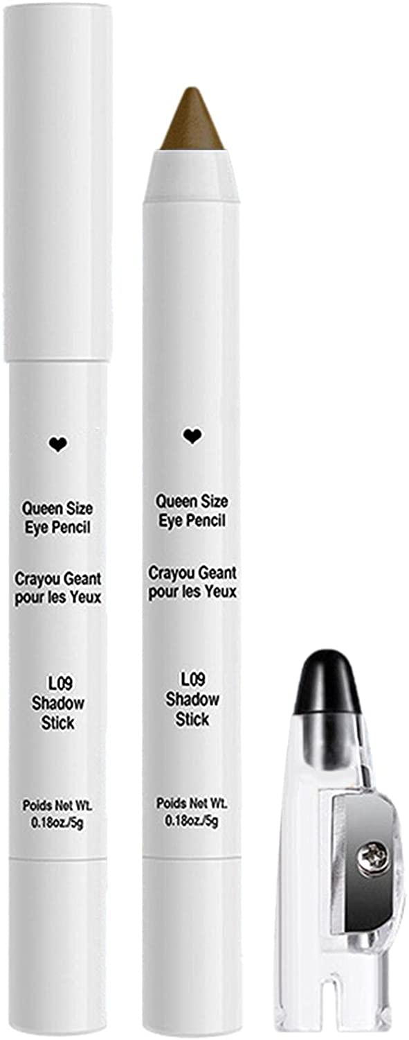 Xianghaoshun 10 Colour Eye Pencil Eyeshadow Highlighter, Eyeliner Crayon Glitter Shimmer, Eye Shadow & Eyeliner Pencil with Sharpener, Durable, Smudgeproof, Easy to Draw Eye Makeup, 