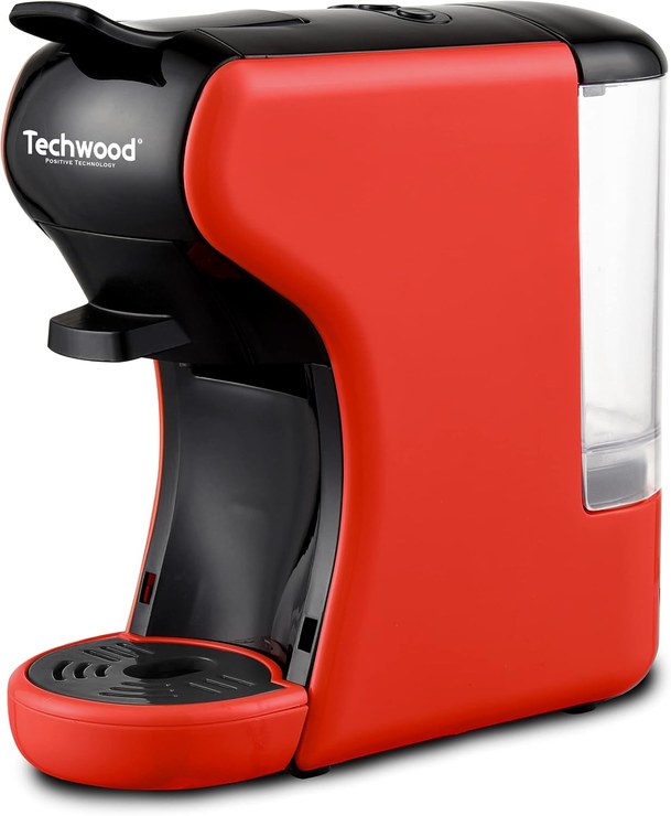 Techwood TCA-195N Espresso Maker for Espresso, Red