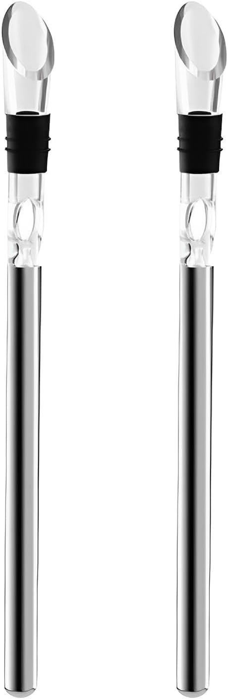 2-Piece Wine Cooler, Stainless Steel Wine Bottle Cooler, Wine Accessories, 3-in-1 Stainless Steel Accessories, Gifts for Men, Gifts for Wine Lovers