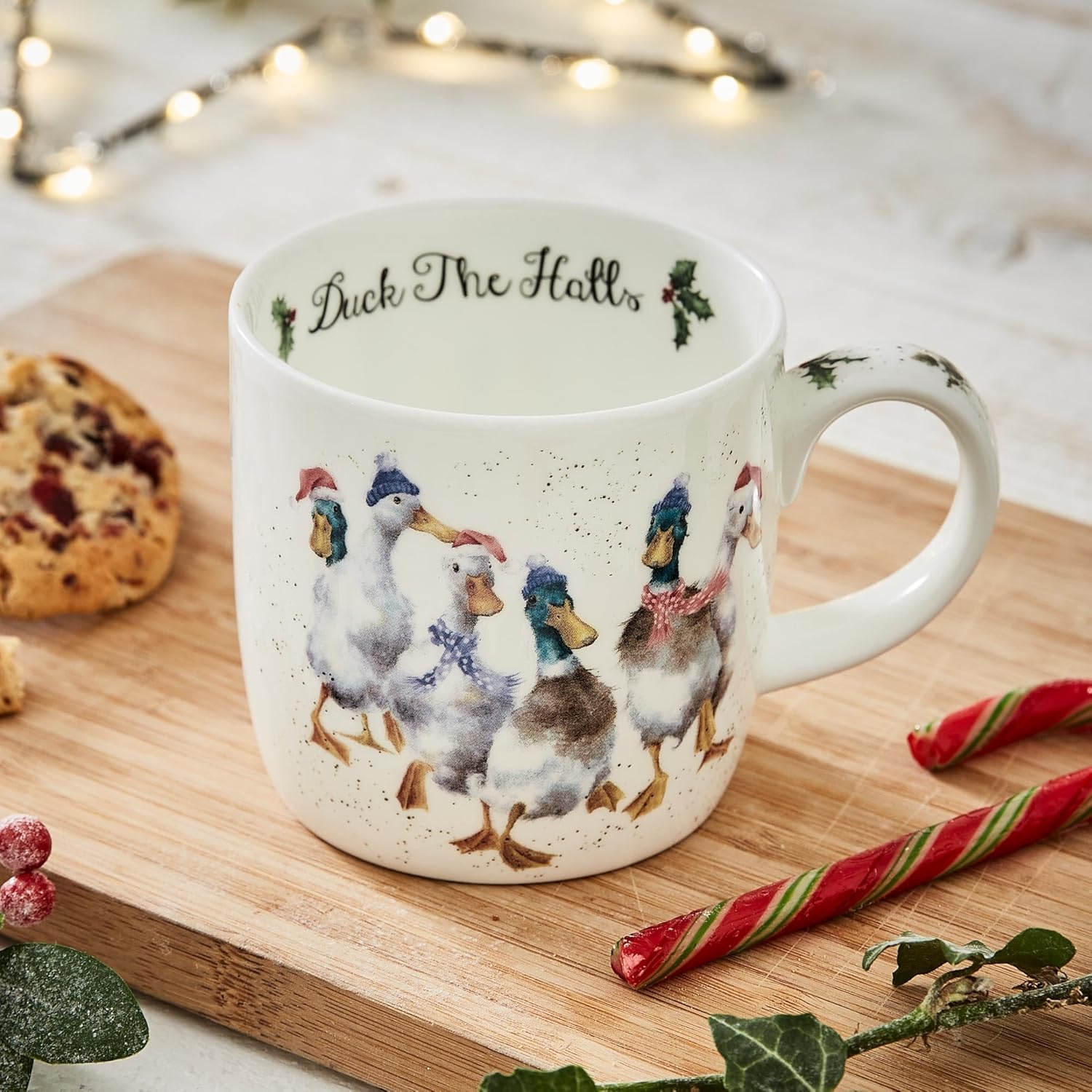 Wrendale Designs Duck The Halls Ceramic Mug