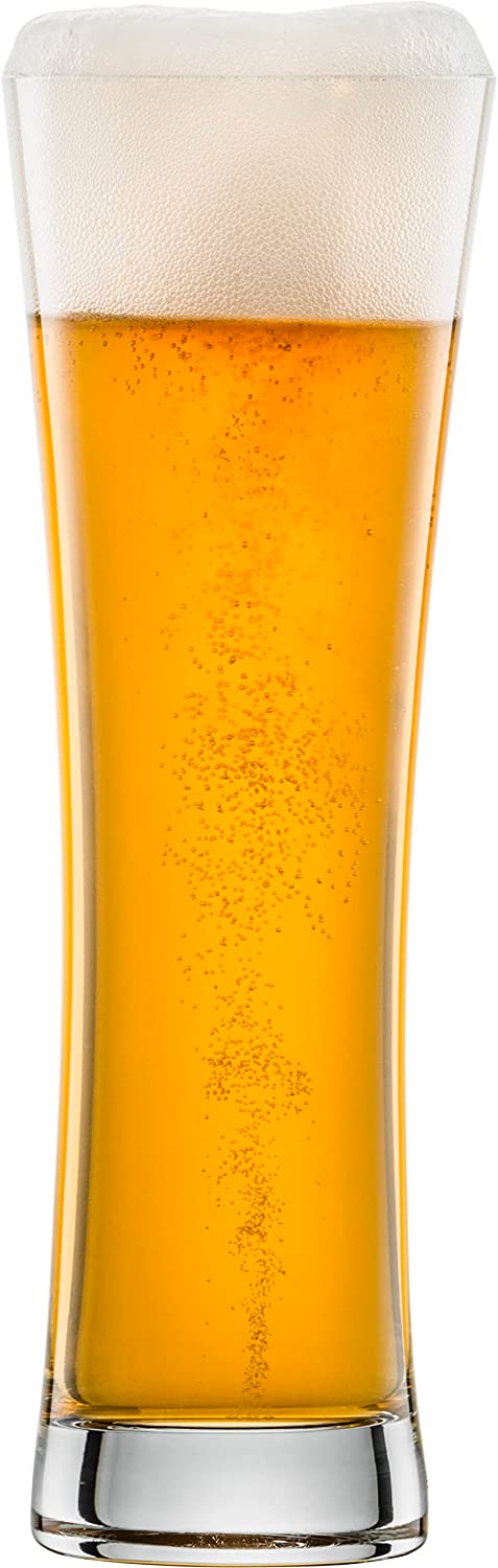 Schott Zwiesel Beer Basic 130005 Wheat Beer Glasses Set of 4 Glass in Crystal 0.3 Litres Dimensions 7.4 cm x 7.4 cm x 21.7 cm
