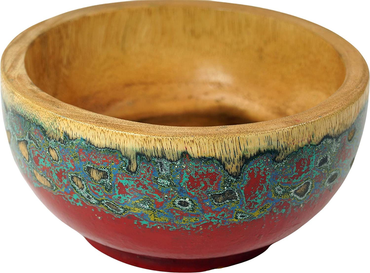 Guru-Shop GURU SHOP Planter Wooden Tray Palm Wood Rust Colour Bowls