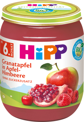 HiPP Fruits pomegranate in apple-raspberry from the 6th month, 160 g