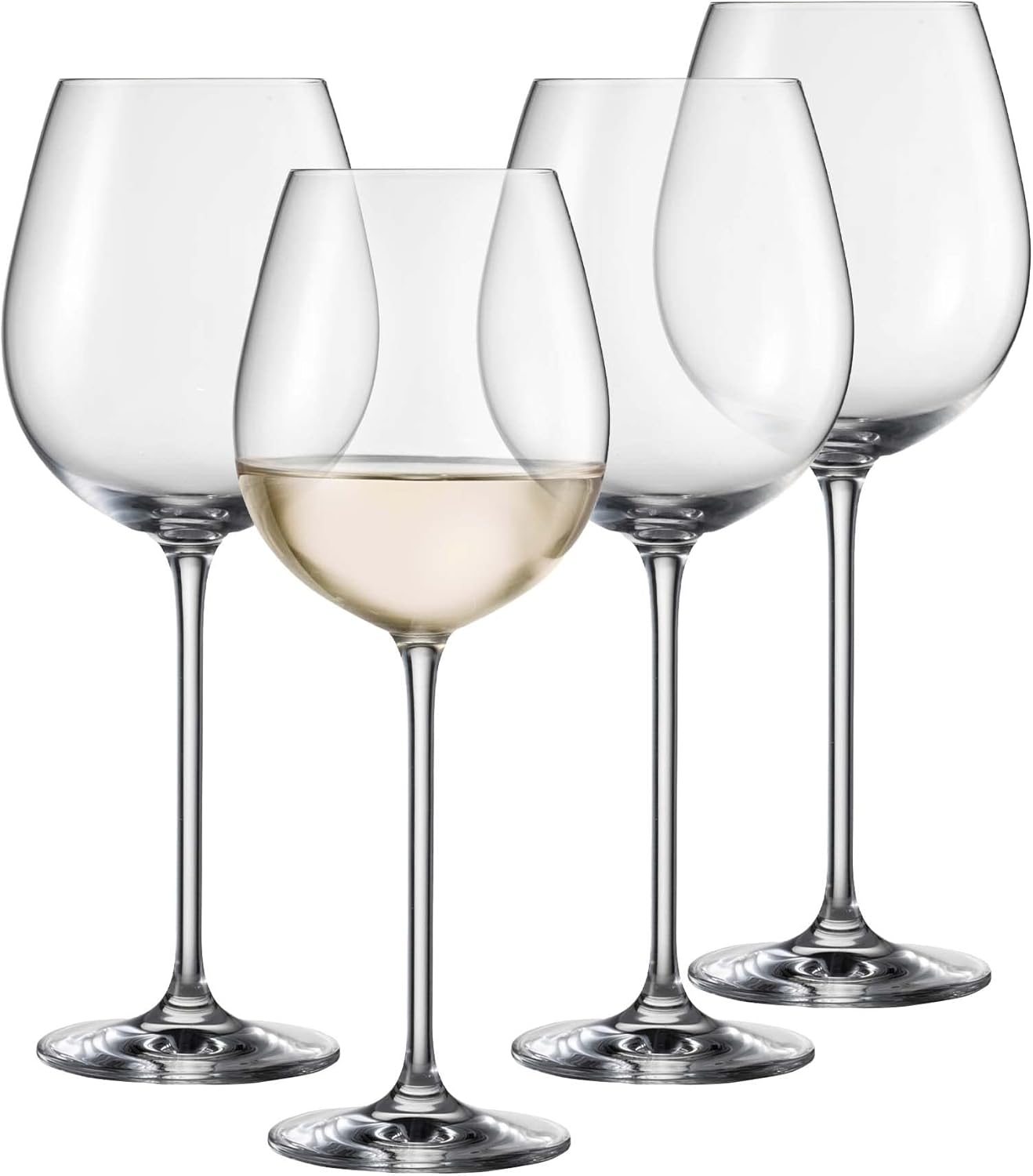 SCHOTT ZWIESEL Vinos White Wine Glass (Set of 4), Graceful Wine Glasses for White Wine, Dishwasher Safe Tritan Crystal Glasses, Made in Germany (Item No. 130012), Crystal