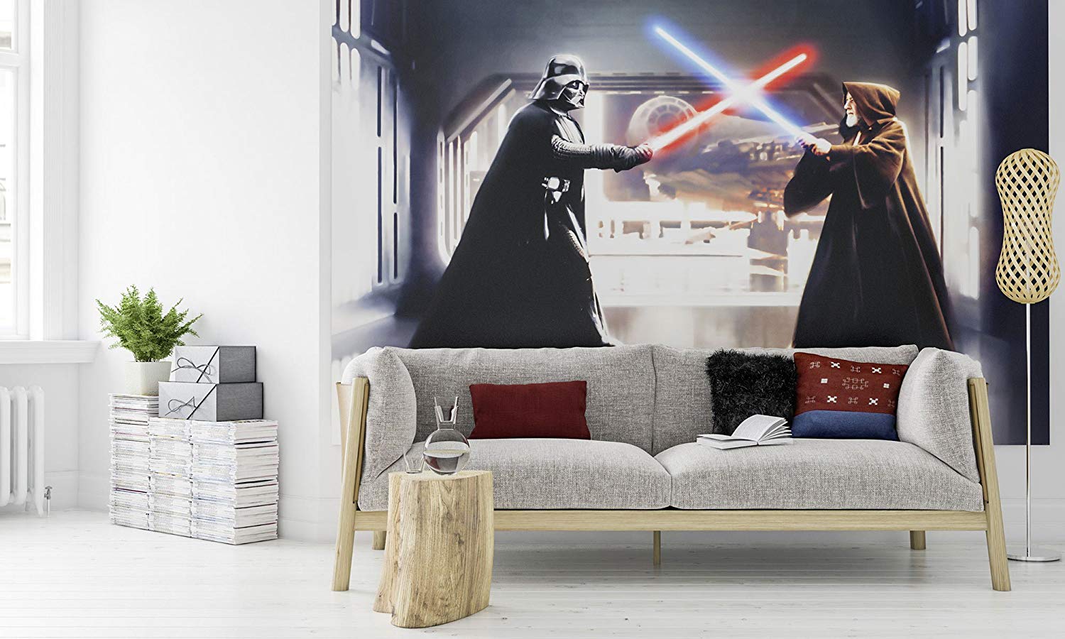 &Apos;Komar 007 Dvd3 Star Wars Vader Vs. Kenobi Star Wars Non-Woven Wallpap