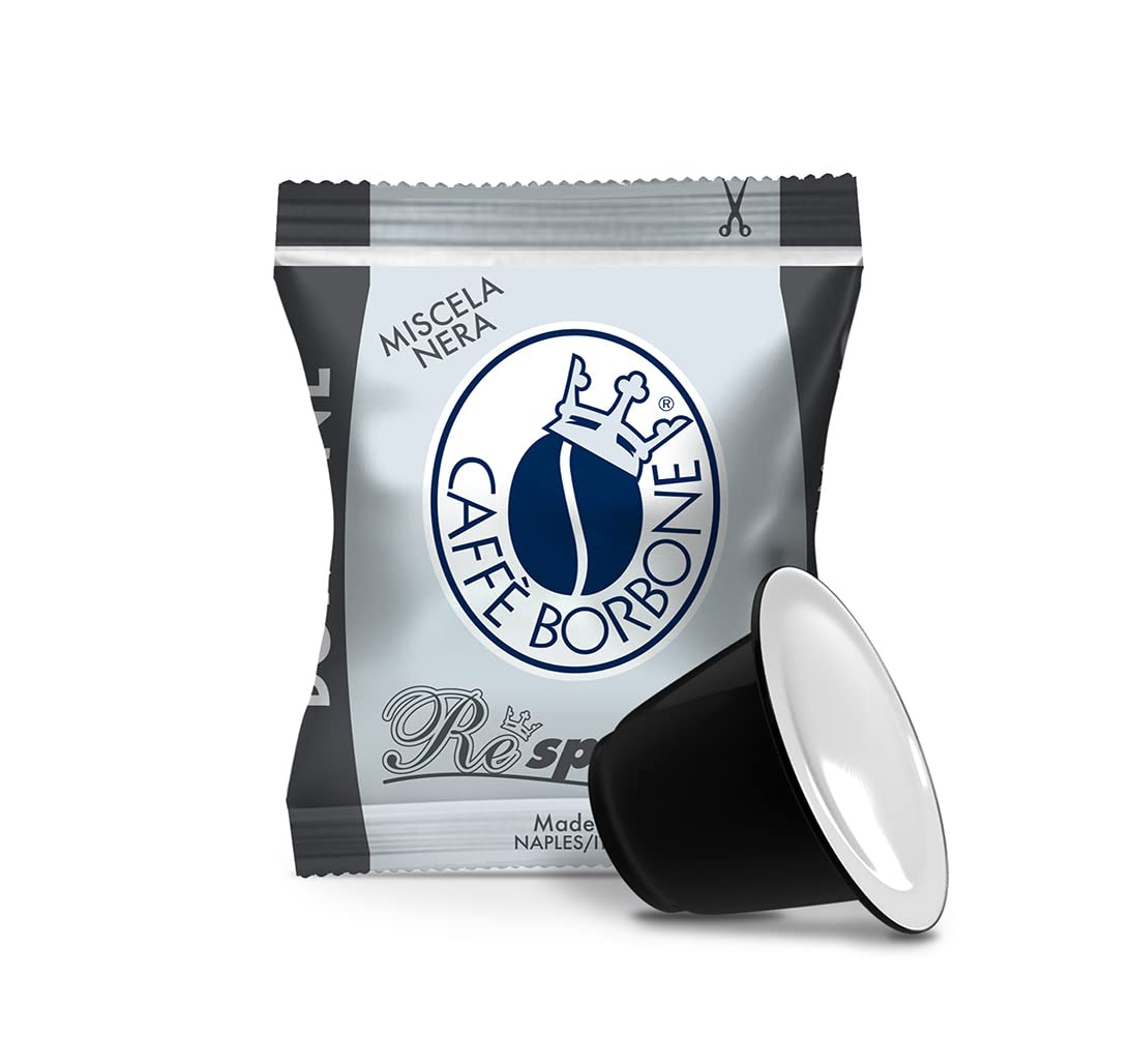 Caffè Borbone Coffee Respresso, Black Blend - 100 Capsules - Compatible with Nespresso®* Home Machines