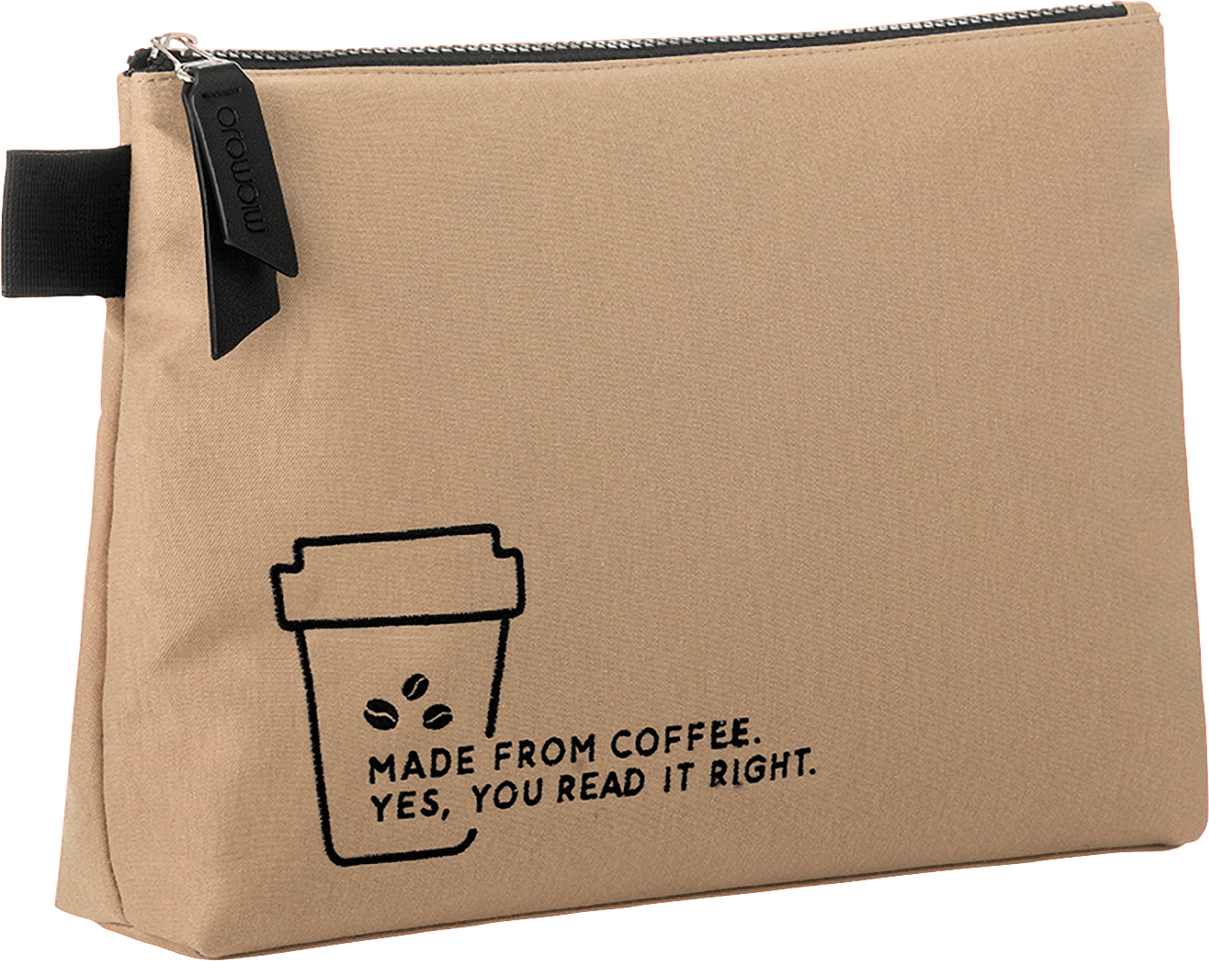 Miomojo Cosmetic Bag Made Of Recycled Coffee Charcoal, 1 Pc