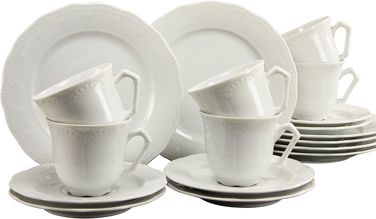 CreaTable 11797 Gloria Series 18-Piece Crockery Set Coffee Service