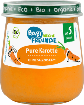 FRECHE FREUNDE Vegetable Pure carrot, 120 g