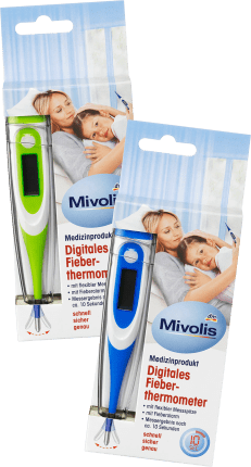 Mivolis Digital clinical thermometer with flexible measuring tip, 1 pc