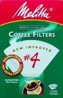 Melitta 624102 #4 White Coffee Filters 100 Pack 9
