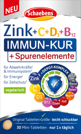 Schaebens Immune cure Zink + C + D3 + B12, 10 g