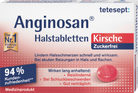 tetesept Anginosan Throat tablets Cherry sugar-free, 20 pcs