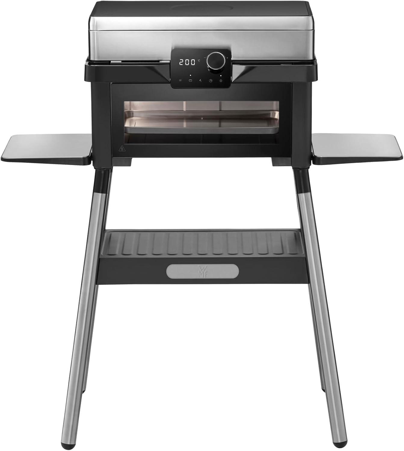 WMF Store WMF Profi Plus Urban Master Grill, Electric Grill up to 340 °C, Integrated Oven up to 200 °C, 3000 Watt, 2-in-1, Outdoor Grill, Matte Stainless Steel