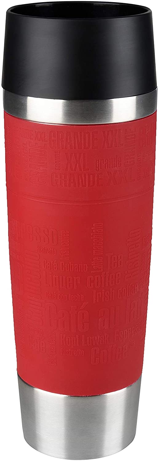Emsa 515617 Isolerende Beker (Mobiel Genieten, 500 Ml, Quick Press-Sluiting