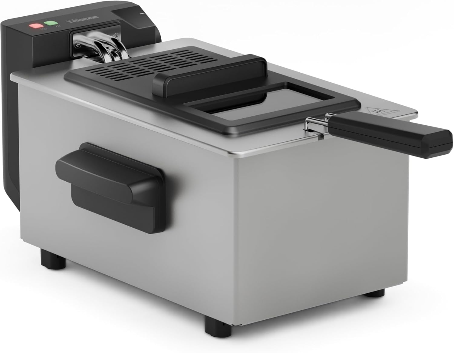 Tristar Fryer, 3 Liters, Cool Zone Technology, Adjustable Thermostat up to 190°C, Dishwasher Safe Parts, Viewing Window, Cable Storage, Overheat Protection, Compact Design, FR-9327