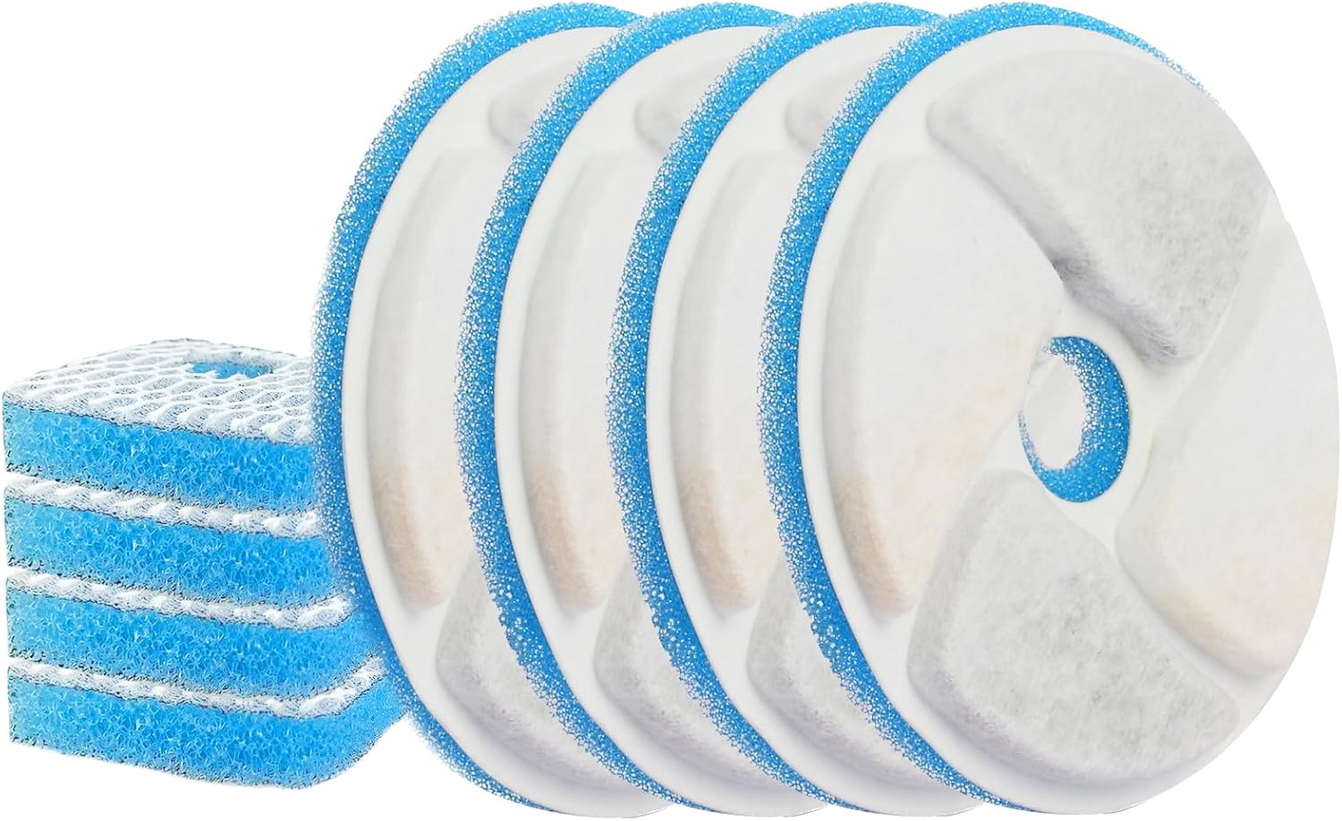 Model WF350 Special Filter for Fountain Pack of 4 Replacement Filters 2 Month Set for Cat Water Dispenser Suitable for Dogs and Cats