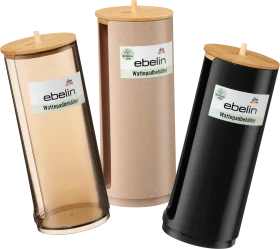 ebelin cotton pad dispenser with bamboo lid, 1 piece